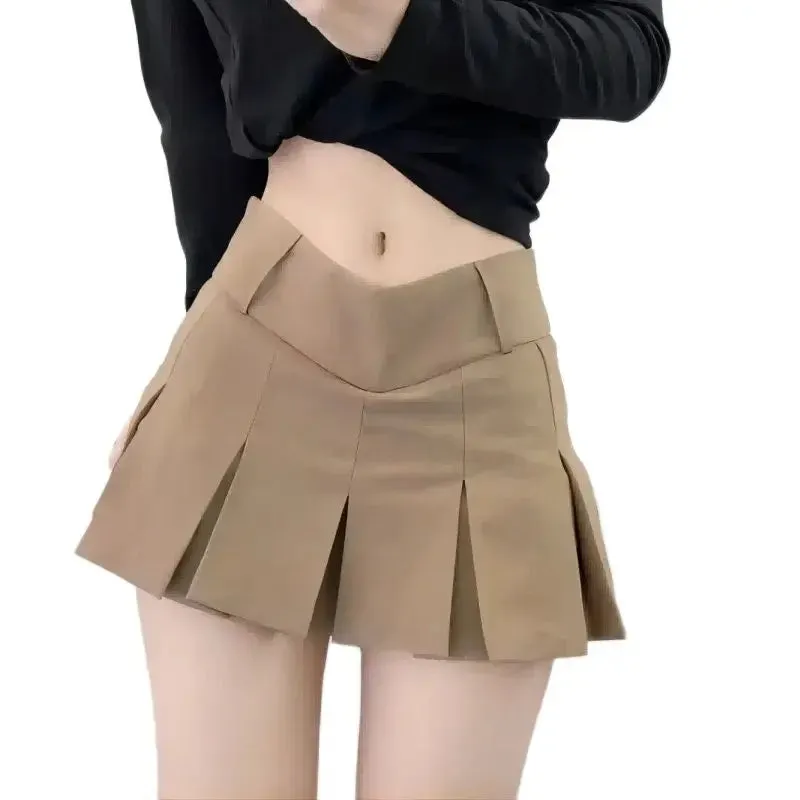 2024 New fashionable design, sexy slim fit V-waist pleated skirt, must wear divine clothing for nightclubs, bars, gatherings