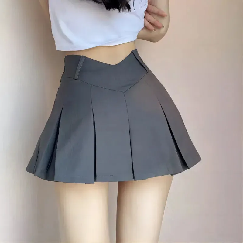 2024 New fashionable design, sexy slim fit V-waist pleated skirt, must wear divine clothing for nightclubs, bars, gatherings