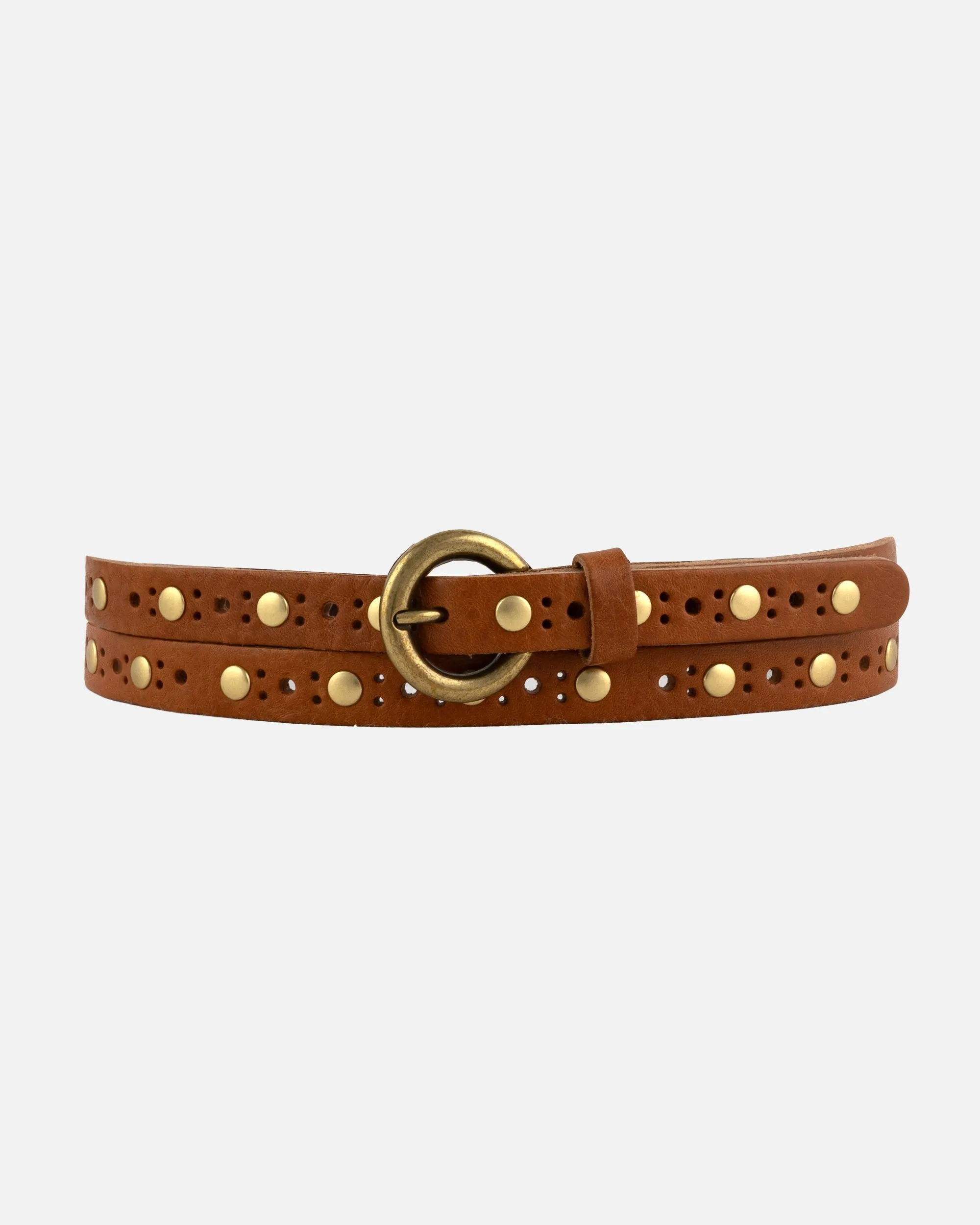 Amsterdam Heritage Chloe Vintage Studded Skinny Belt