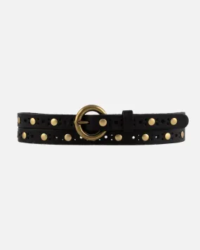 Amsterdam Heritage Chloe Vintage Studded Skinny Belt