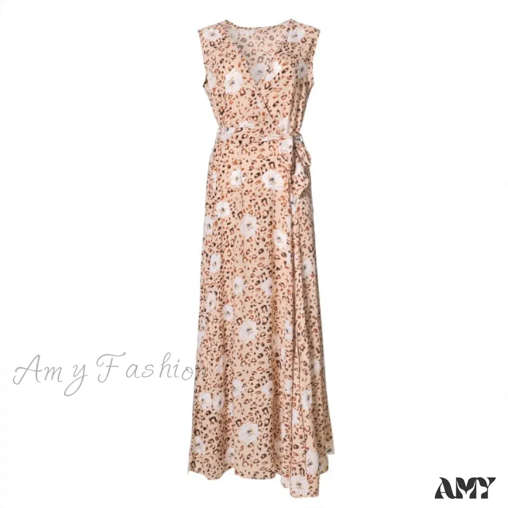 Amy Fashion - New Fashion Floral Print Maxi Dresses