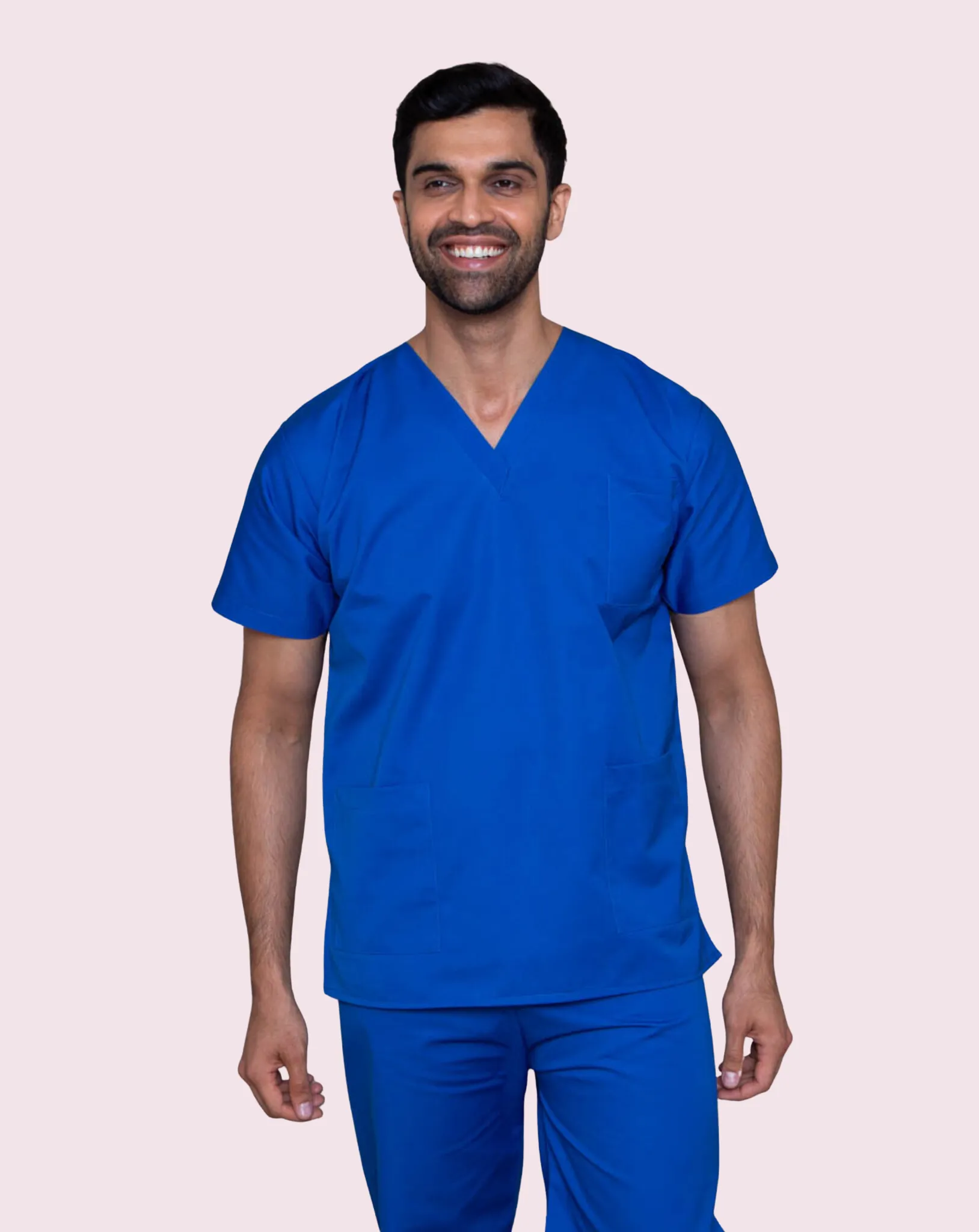 Aria Unisex Lightweight Scrub Tunic - Royal Blue