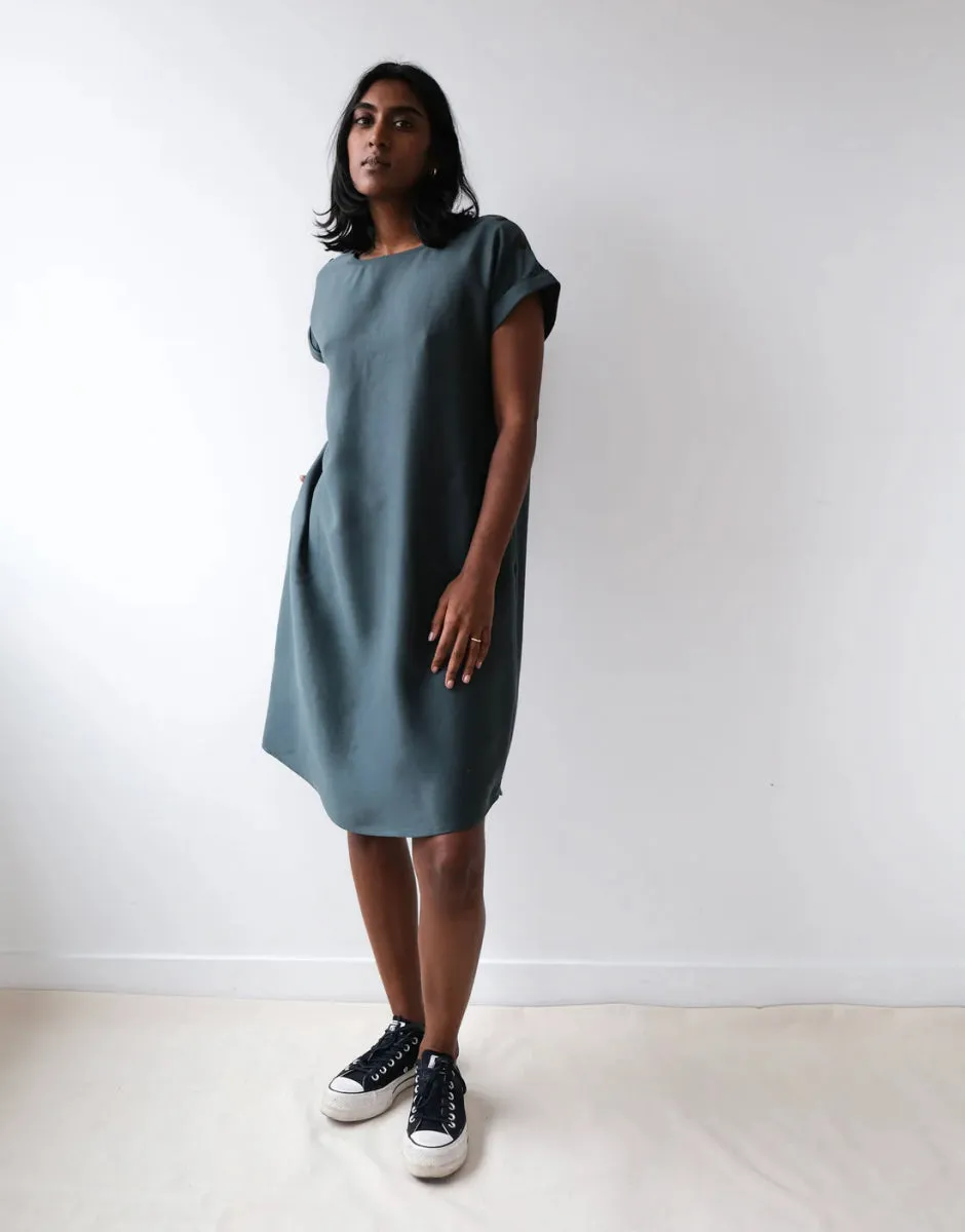 Atelier B Straight Cut Dress (Forest Green)