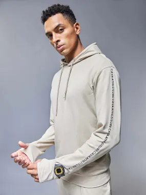 Beige Signature Sprint Hoodie