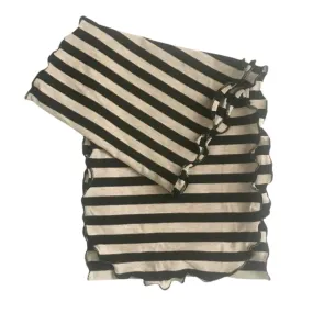 Best Head Wrap Stripe Black & Stone