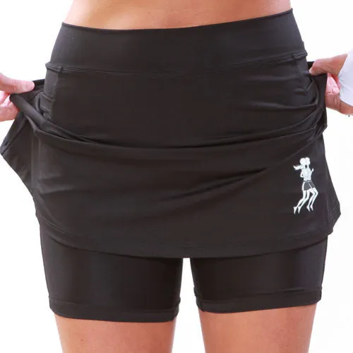 Black Ultra Swift Athletic Skirt