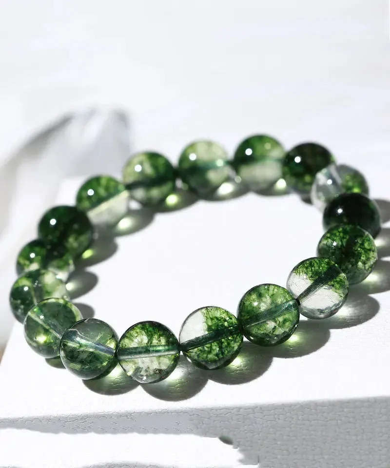 Bohemian Green Ball Crystal Beaded Bracelet ML1309