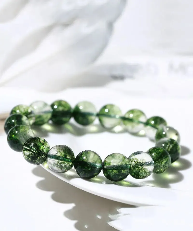 Bohemian Green Ball Crystal Beaded Bracelet ML1309