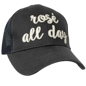 BT-10 Rose All Day Grey 3D Magic Thread Pony Caps