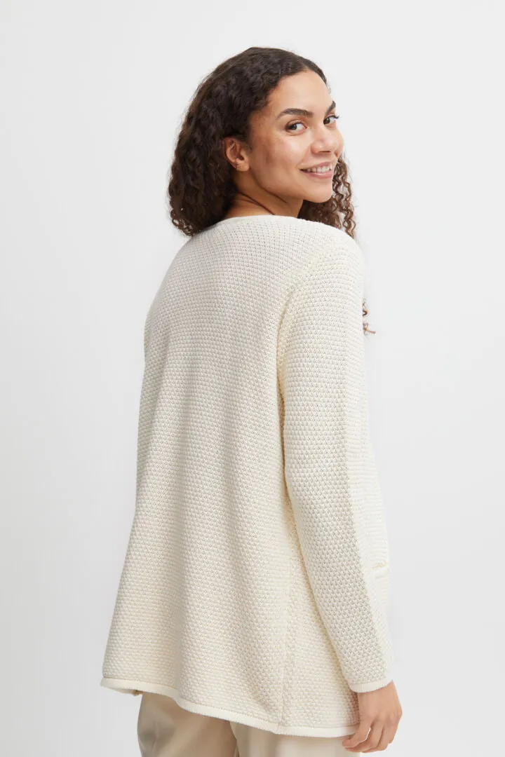 Byoung Bymikala Cotton Structured Cardigan Off White