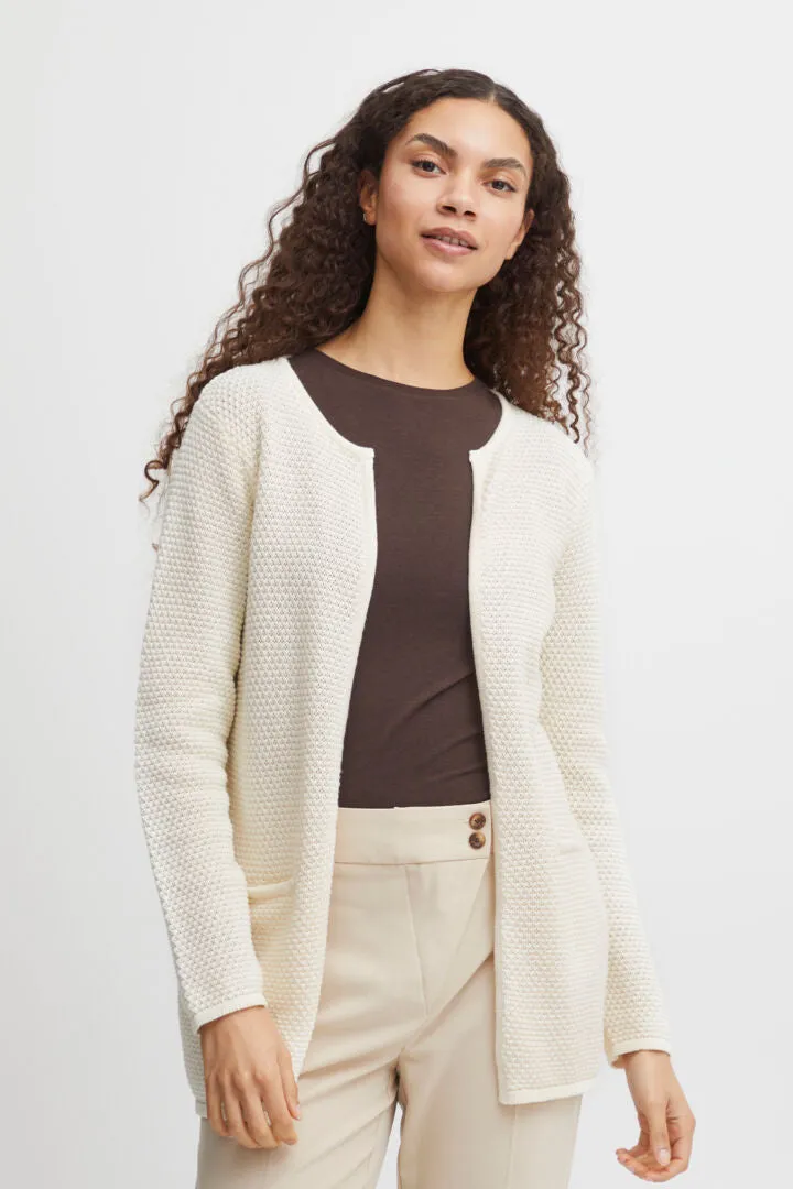 Byoung Bymikala Cotton Structured Cardigan Off White