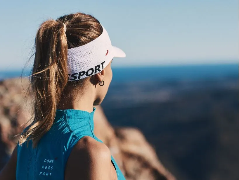 Compressport Unisex's Spiderweb Headband ON/OFF - White