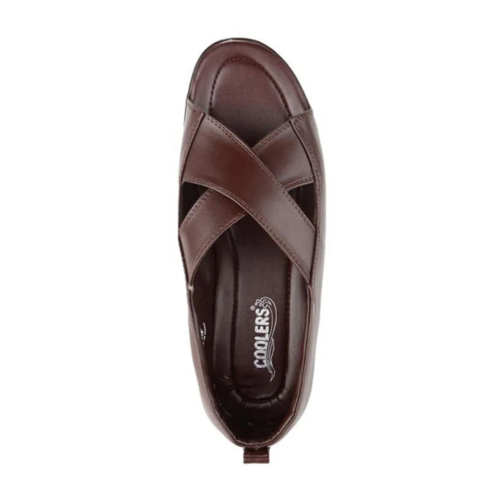 Coolers Formal (Brown) Sandals For Men 7194-118 By Liberty