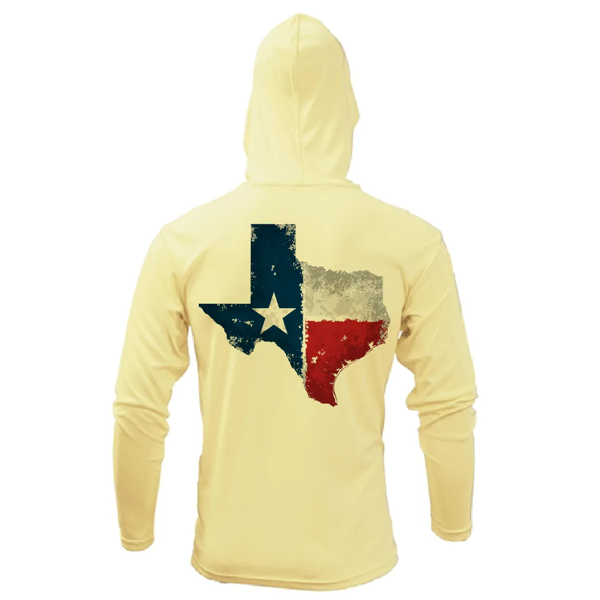 DFW State of Texas Freshwater Born Men's Long Sleeve UPF 50  Dry-Fit Hoodie