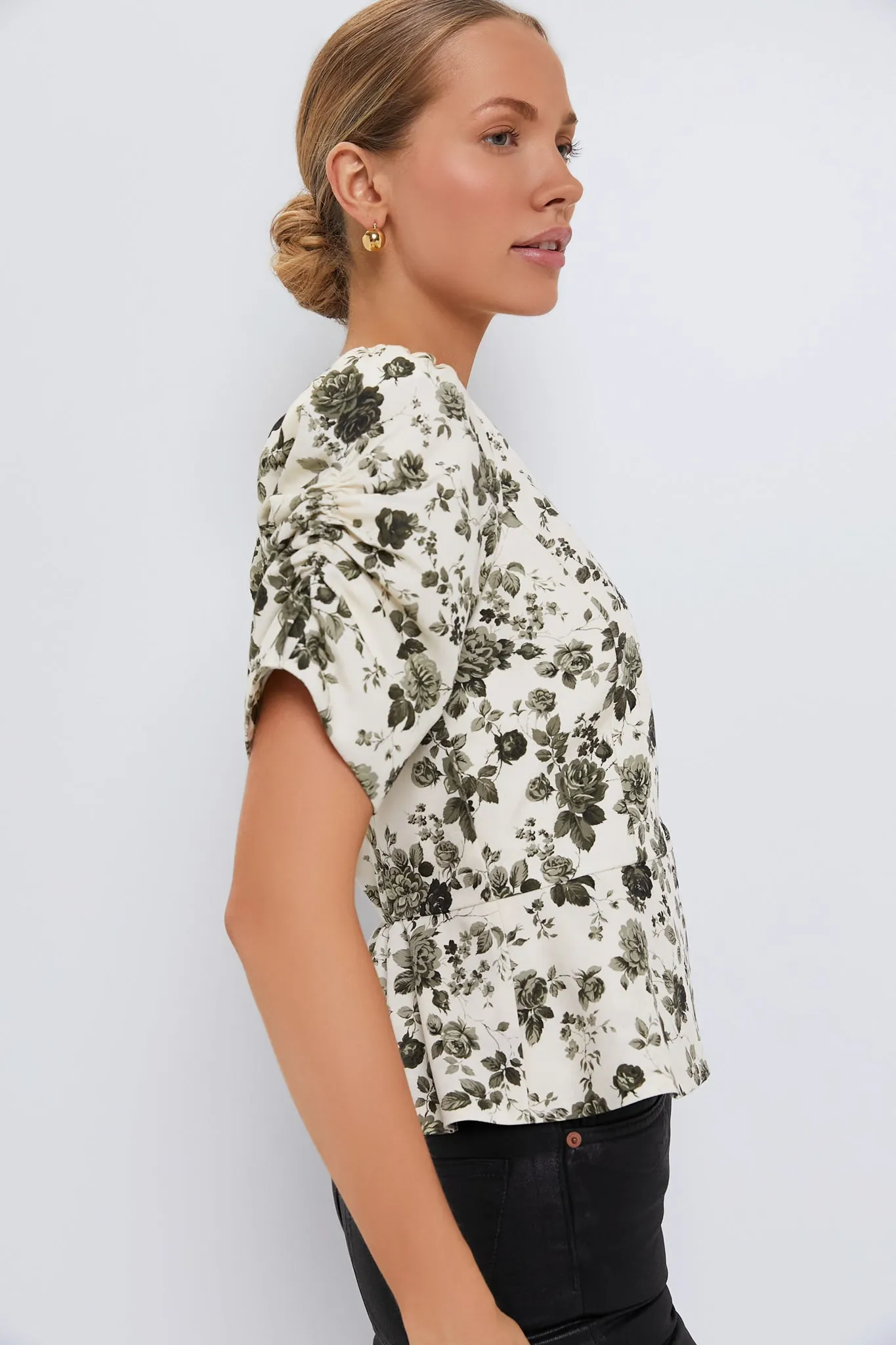 Faded Roses Lisle Blouse