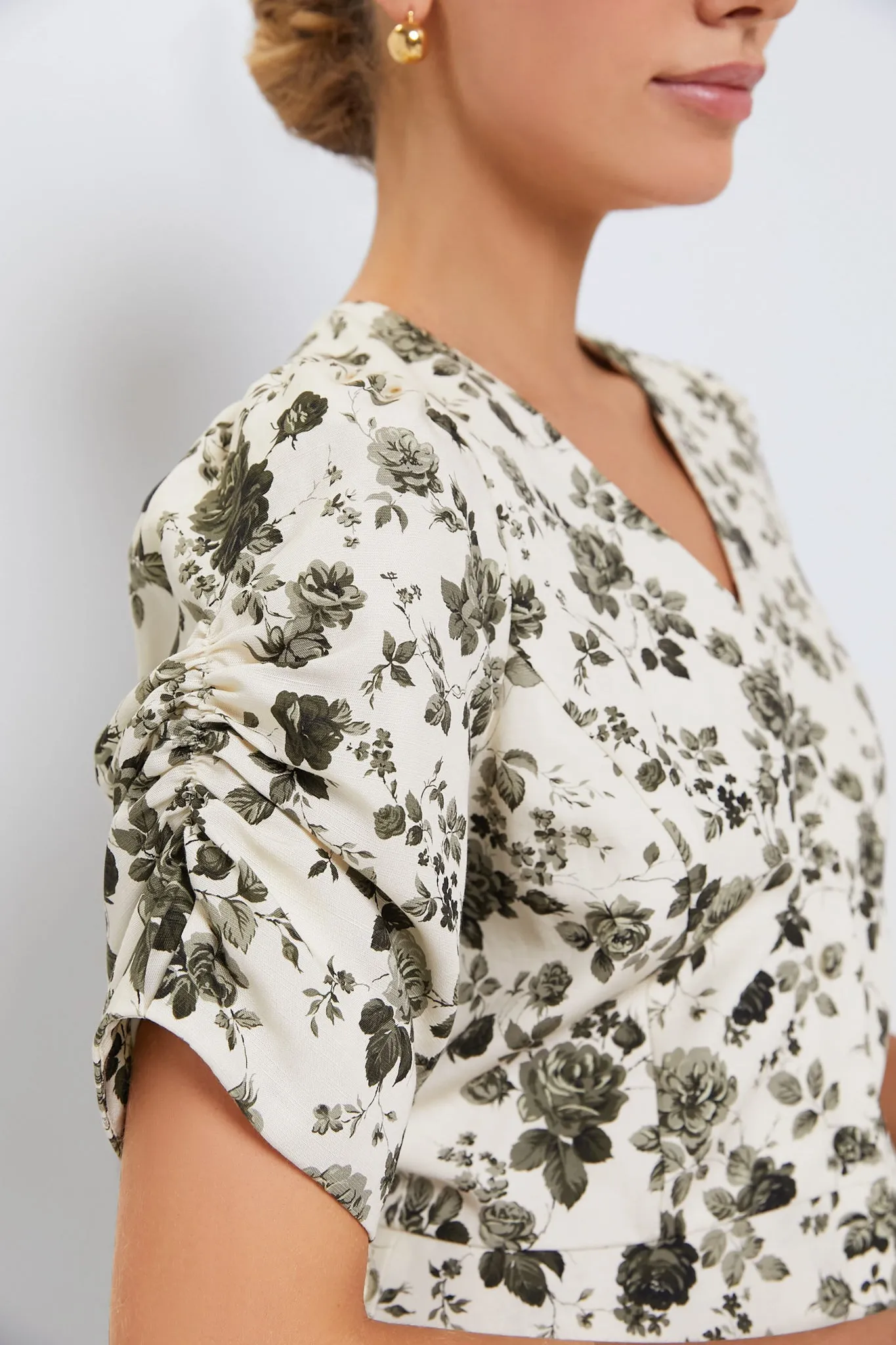 Faded Roses Lisle Blouse