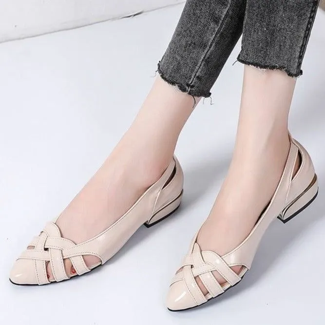 Flats Weave Slip-on Sandals Boat Women's Casual Shoes GCSK14