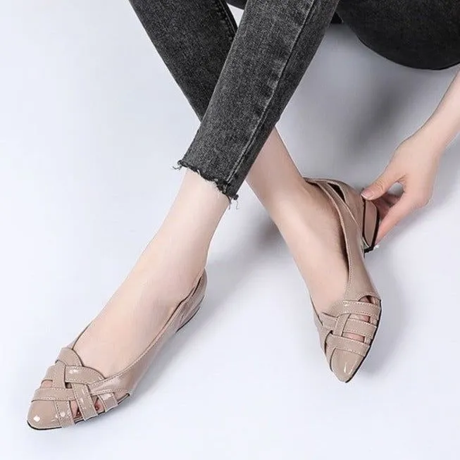 Flats Weave Slip-on Sandals Boat Women's Casual Shoes GCSK14