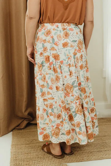 Floral Midi Skirt