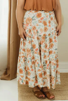 Floral Midi Skirt