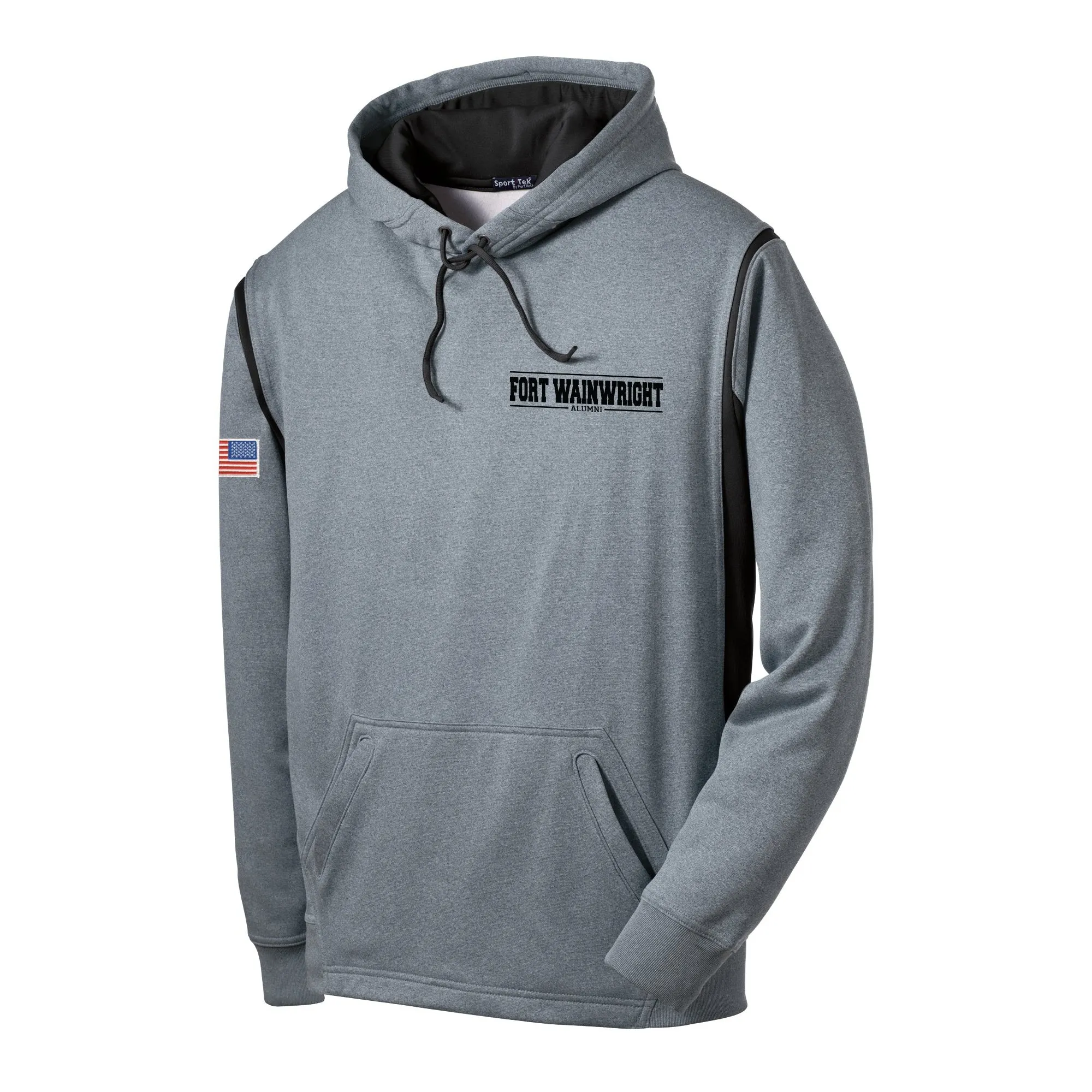 Fort Wainwright Color Block Hoodie - Moisture Wicking