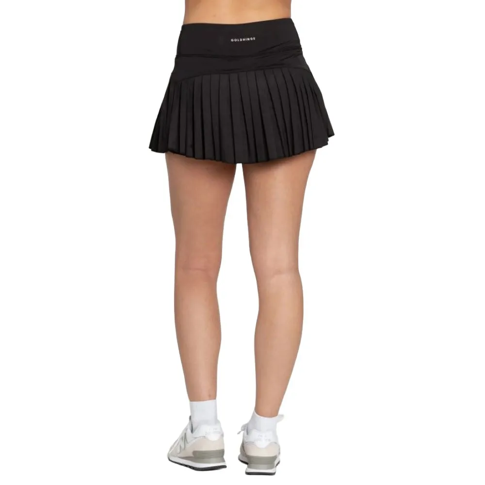 Gold Hinge Women's Pleated Tennis Skirt