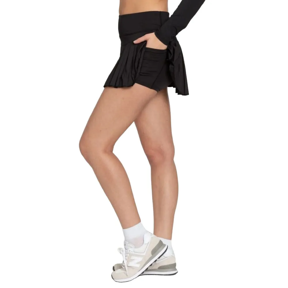 Gold Hinge Women's Pleated Tennis Skirt