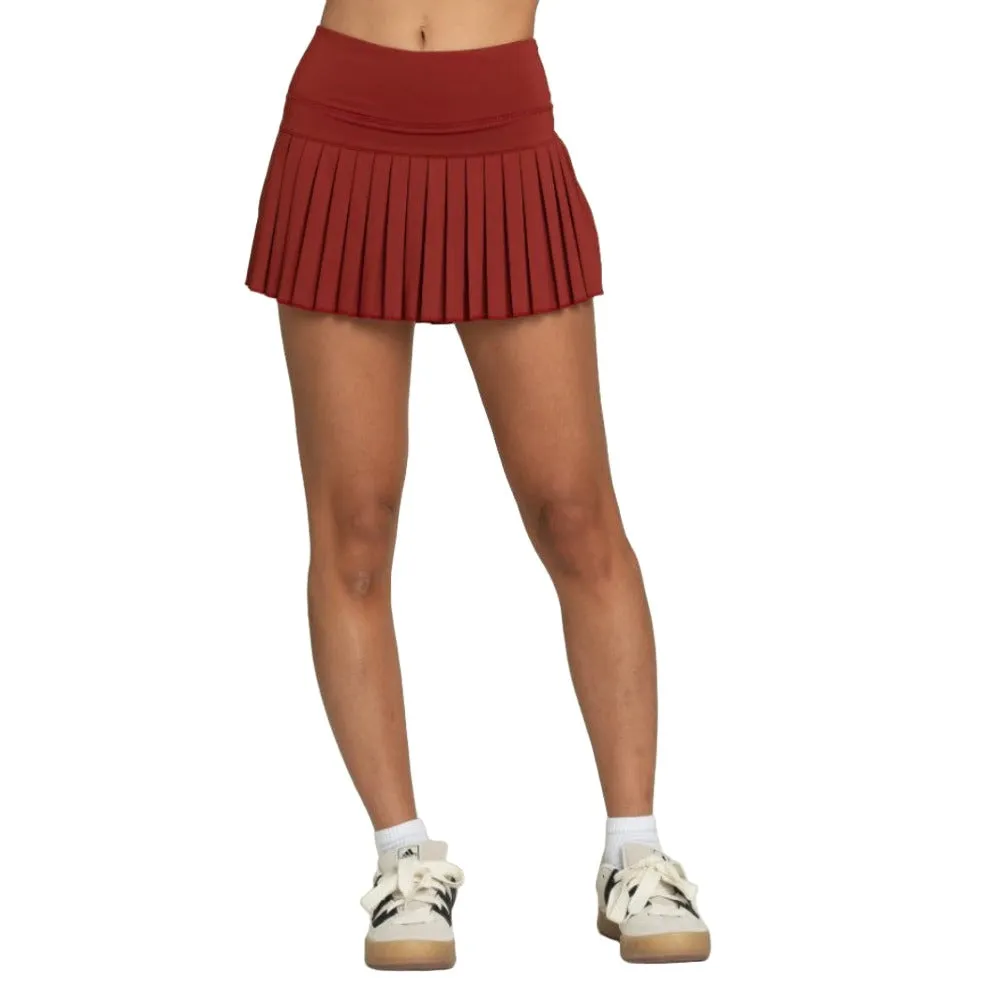 Gold Hinge Women's Pleated Tennis Skirt