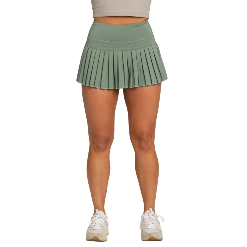 Gold Hinge Women's Pleated Tennis Skirt