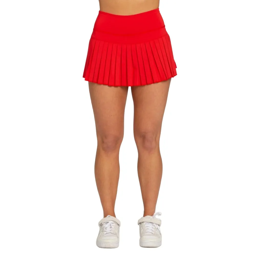 Gold Hinge Women's Pleated Tennis Skirt