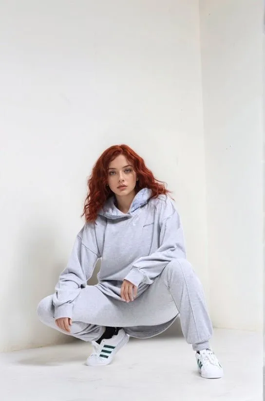 Heather Gray Oversized Hoodie