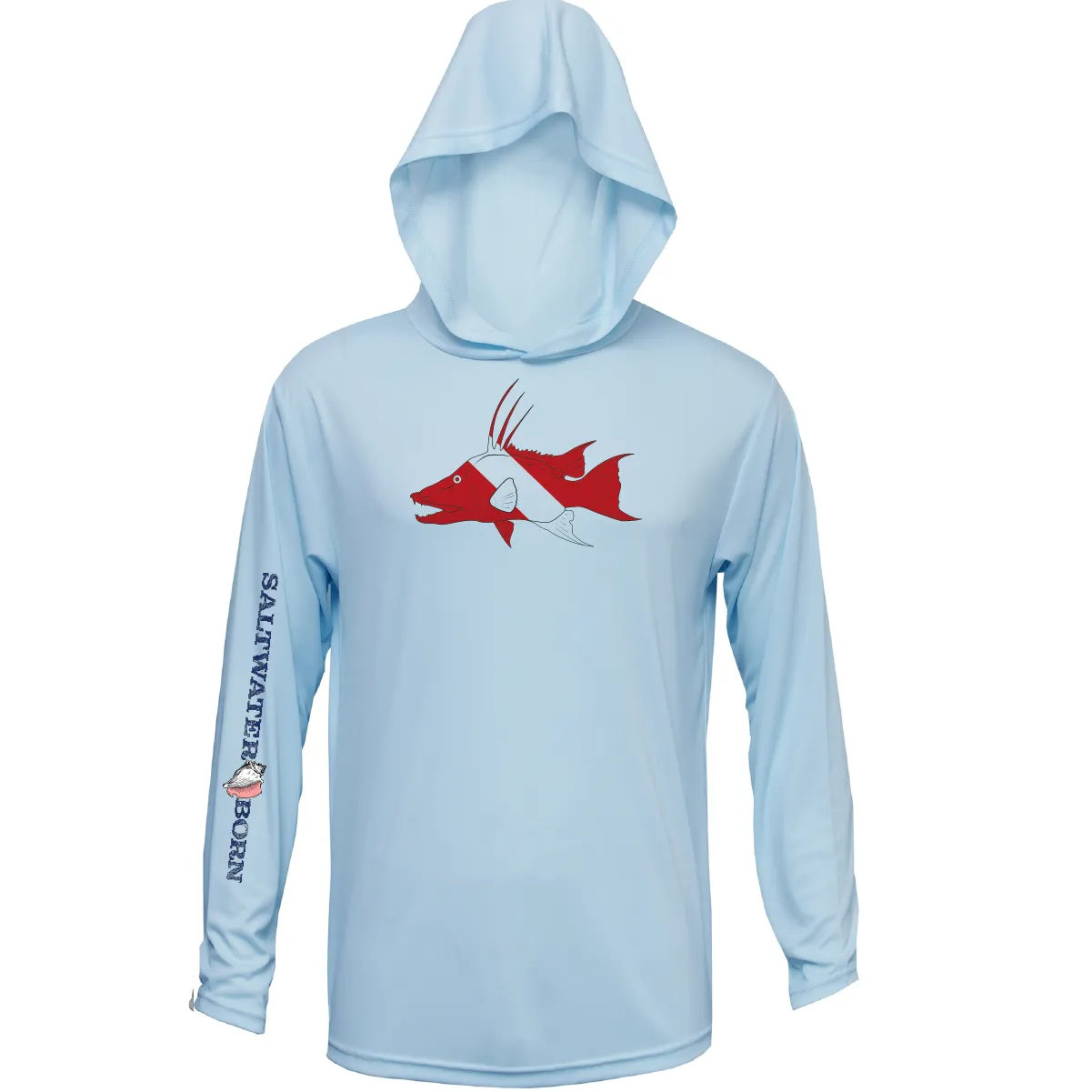 Hogfish Diver Long Sleeve UPF 50  Dry-Fit Hoodie