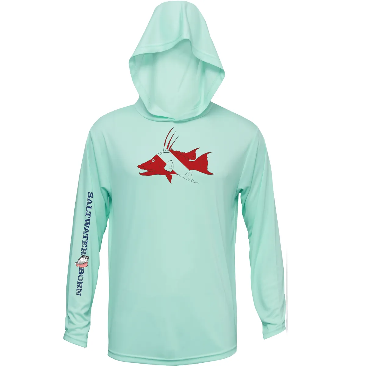 Hogfish Diver Long Sleeve UPF 50  Dry-Fit Hoodie