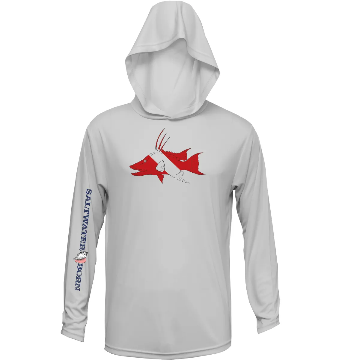 Hogfish Diver Long Sleeve UPF 50  Dry-Fit Hoodie