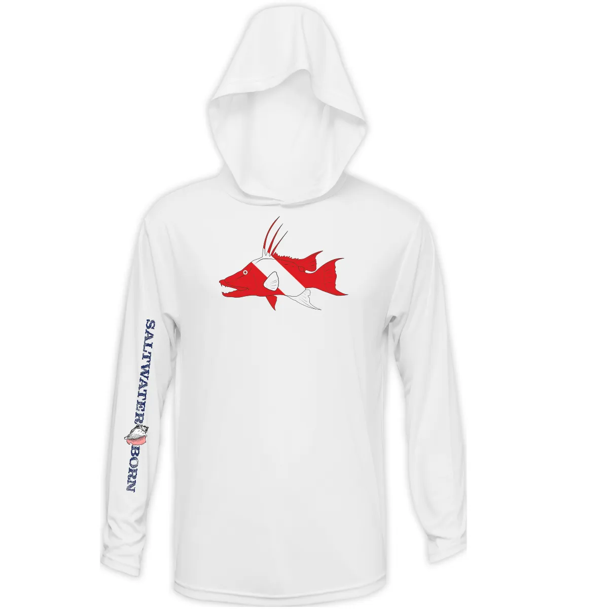 Hogfish Diver Long Sleeve UPF 50  Dry-Fit Hoodie