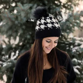 Houndstooth Beanie Knitting Pattern