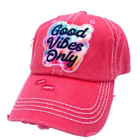 KBV-1364 Good Vibes Only Hot Pink