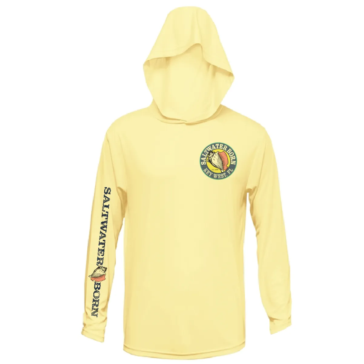 Key West, FL Island Time Long Sleeve UPF 50  Dry-Fit Hoodie