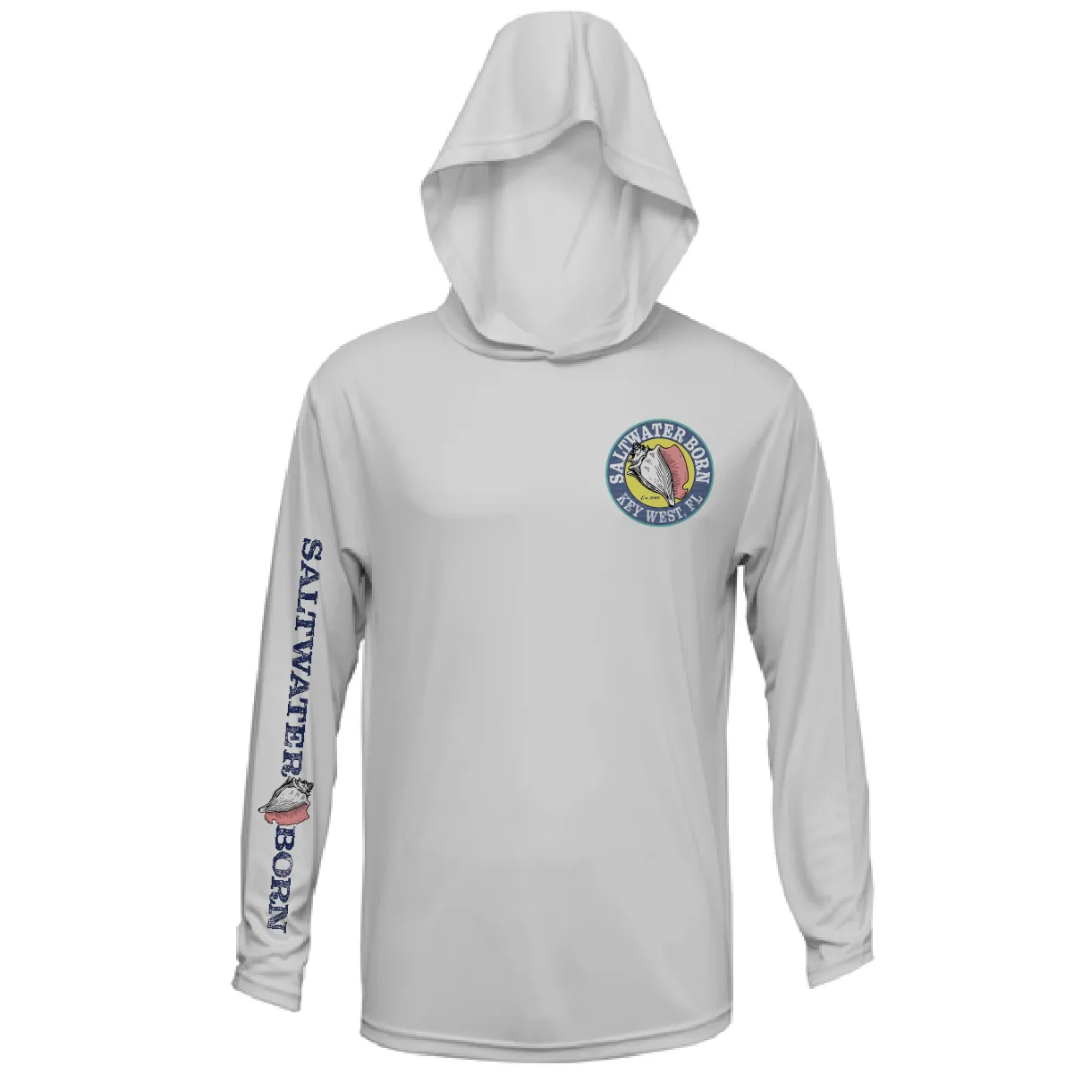 Key West, FL Island Time Long Sleeve UPF 50  Dry-Fit Hoodie