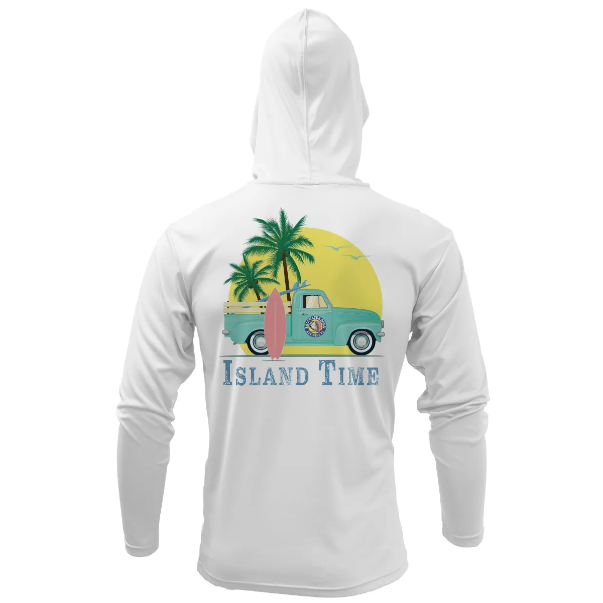 Key West, FL Island Time Long Sleeve UPF 50  Dry-Fit Hoodie