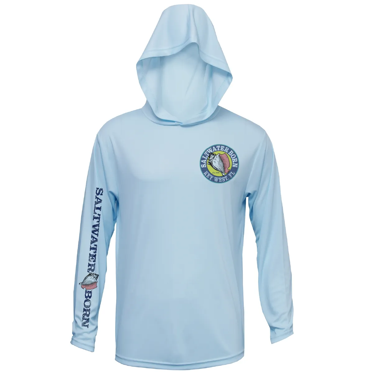 Key West, FL Island Time Long Sleeve UPF 50  Dry-Fit Hoodie