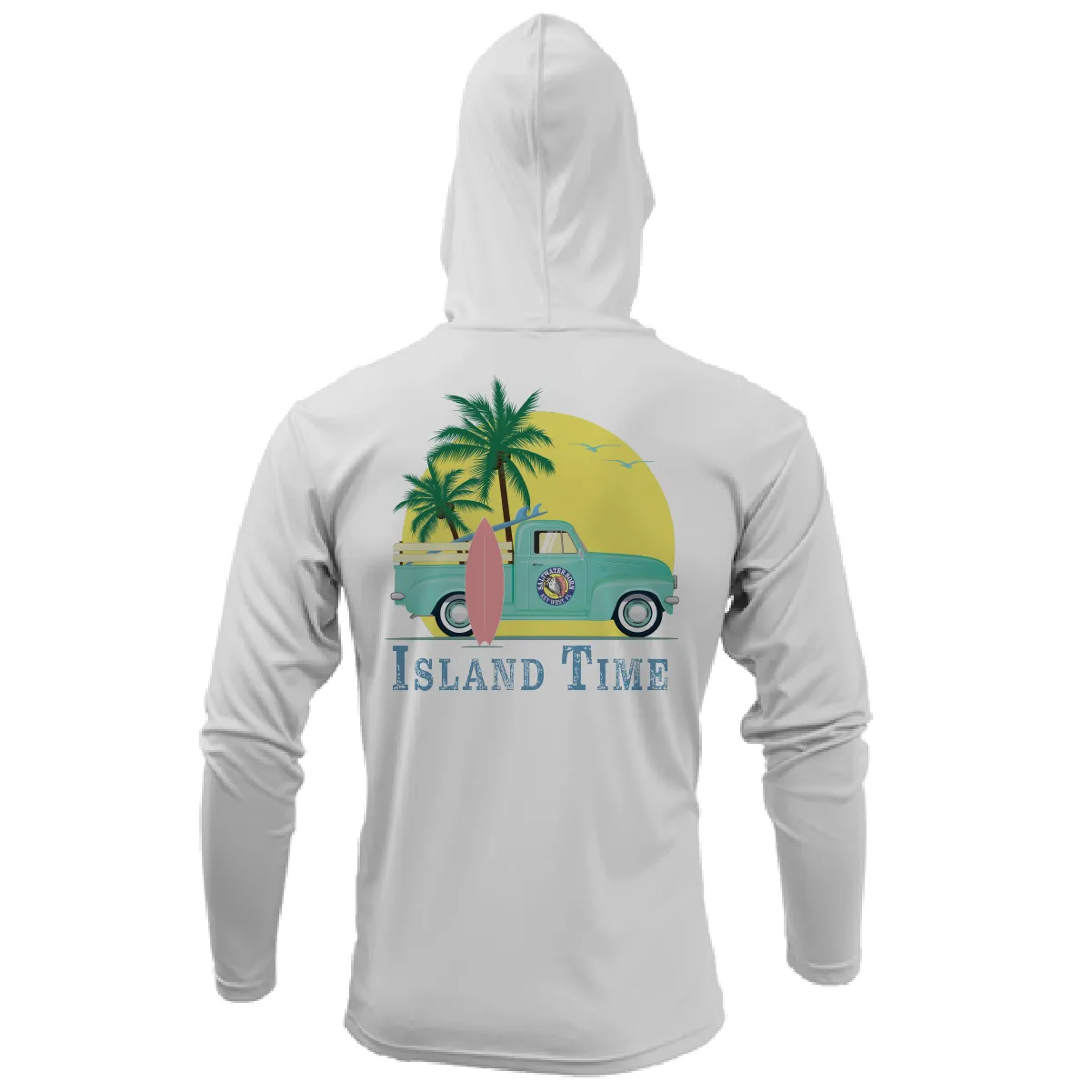 Key West, FL Island Time Long Sleeve UPF 50  Dry-Fit Hoodie