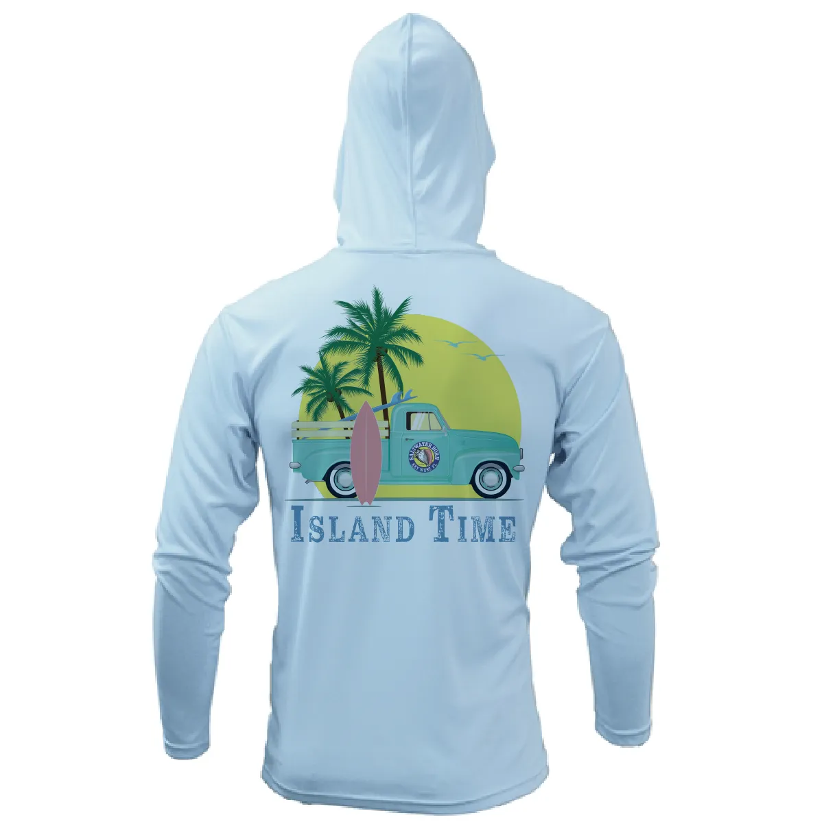 Key West, FL Island Time Long Sleeve UPF 50  Dry-Fit Hoodie