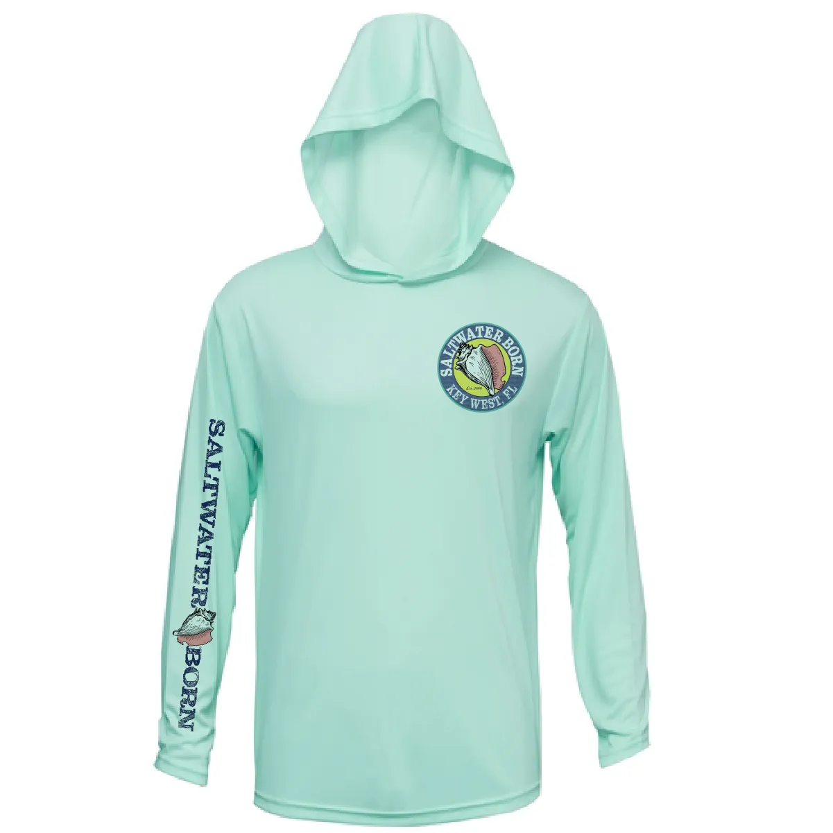 Key West, FL Marlin Long Sleeve UPF 50  Dry-Fit Hoodie