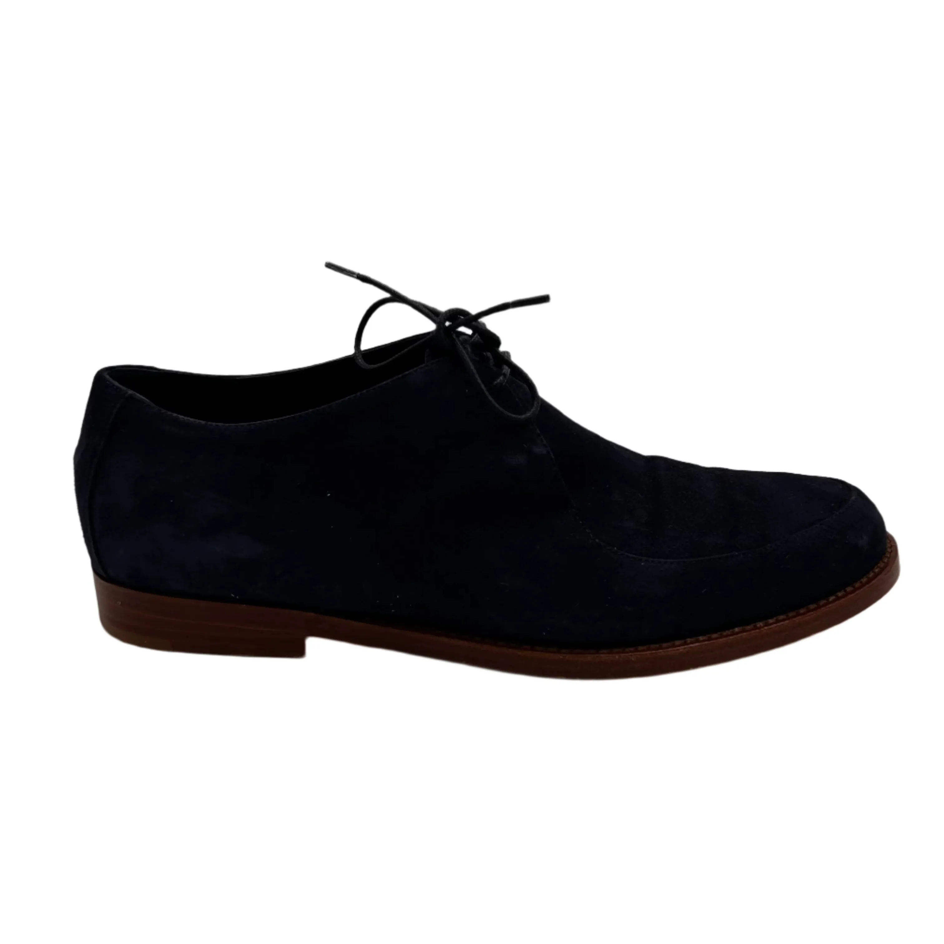 Mansur Gavriel Navy Suede Oxford Lace-Ups 37