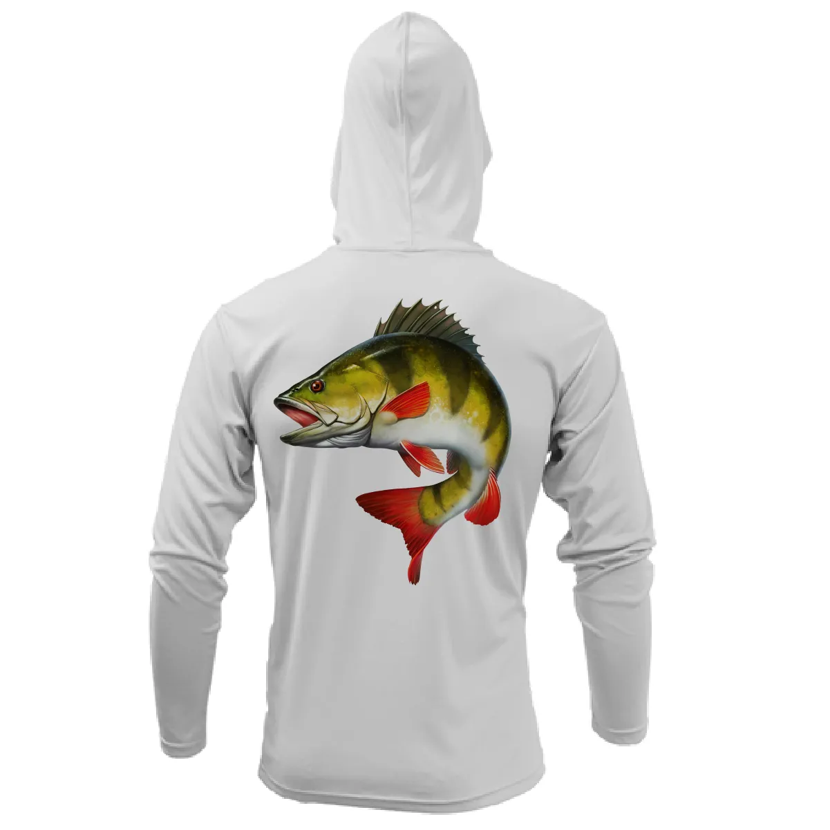 Michigan Freshwater Born Perch Men's Long Sleeve UPF 50  Dry-Fit Hoodie