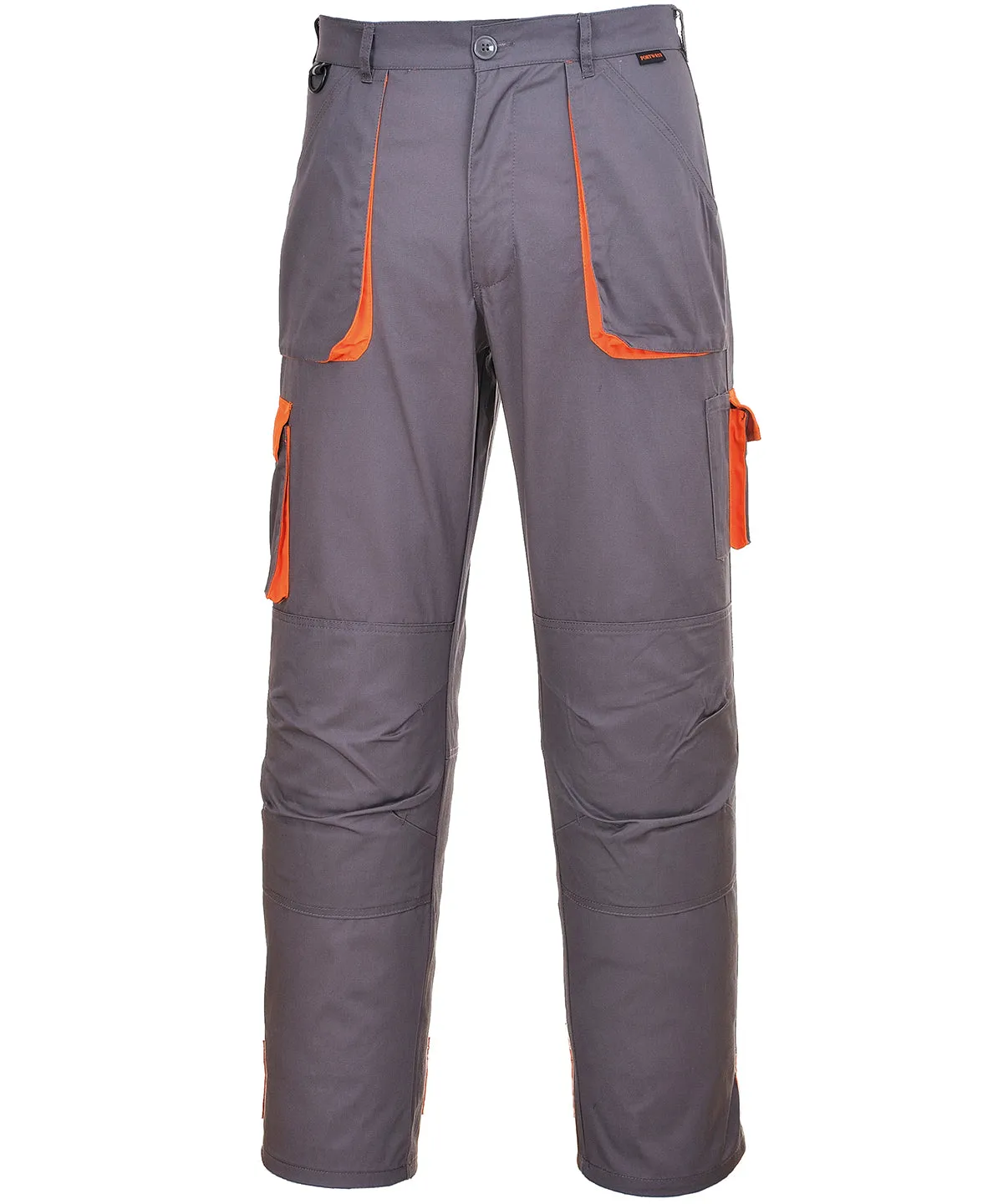 Portwest Texo contrast trousers (TX11) | Grey/Orange