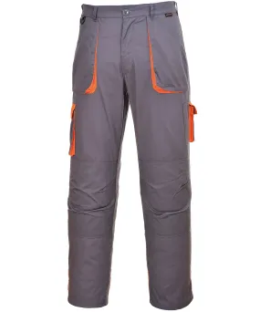 Portwest Texo contrast trousers (TX11) | Grey/Orange