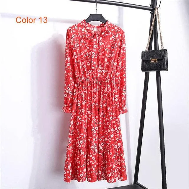 Print Floral Bohemian Dress