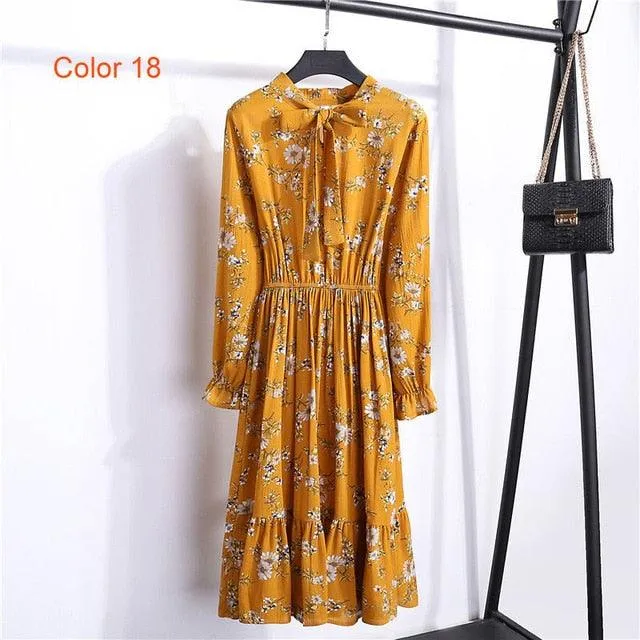 Print Floral Bohemian Dress